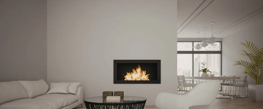 Chimenea decorativa sin humo para sala
