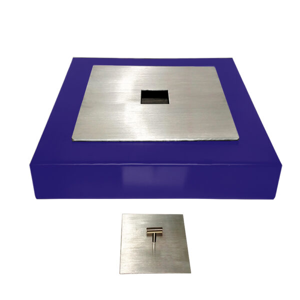 Quemador Cuadrado con Base Aluminio 40×40 cm