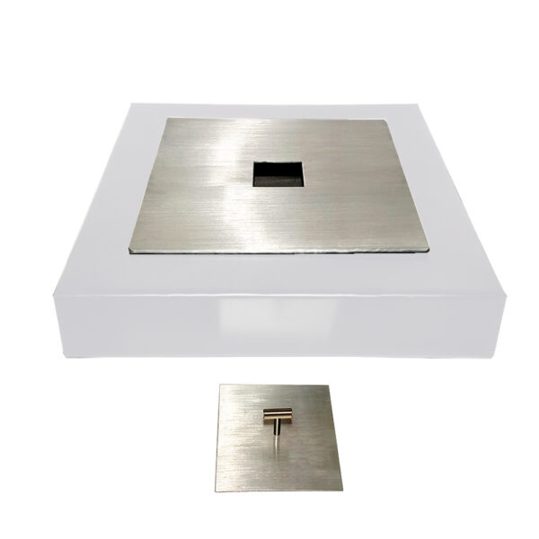 Quemador Cuadrado con Base Aluminio 20×20 cm