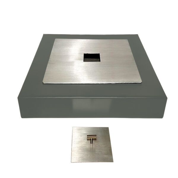 Quemador Cuadrado con Base Aluminio 30×30 cm