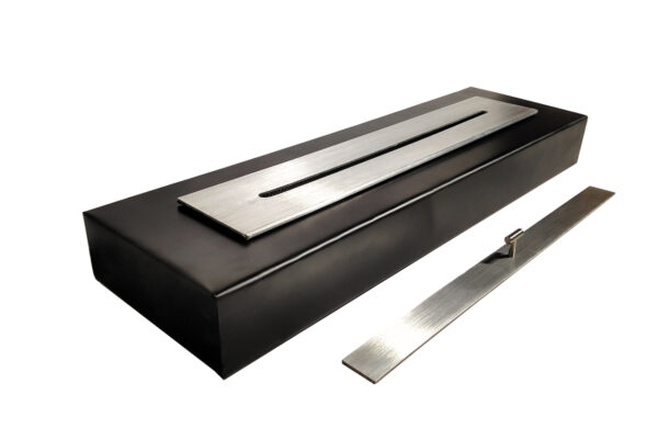 Chimenea Portátil Modern Aluminio 100×30×10 cm